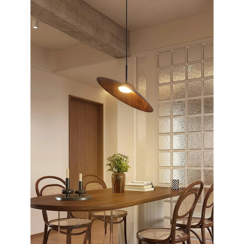 Japandi Wooden Pendant Light