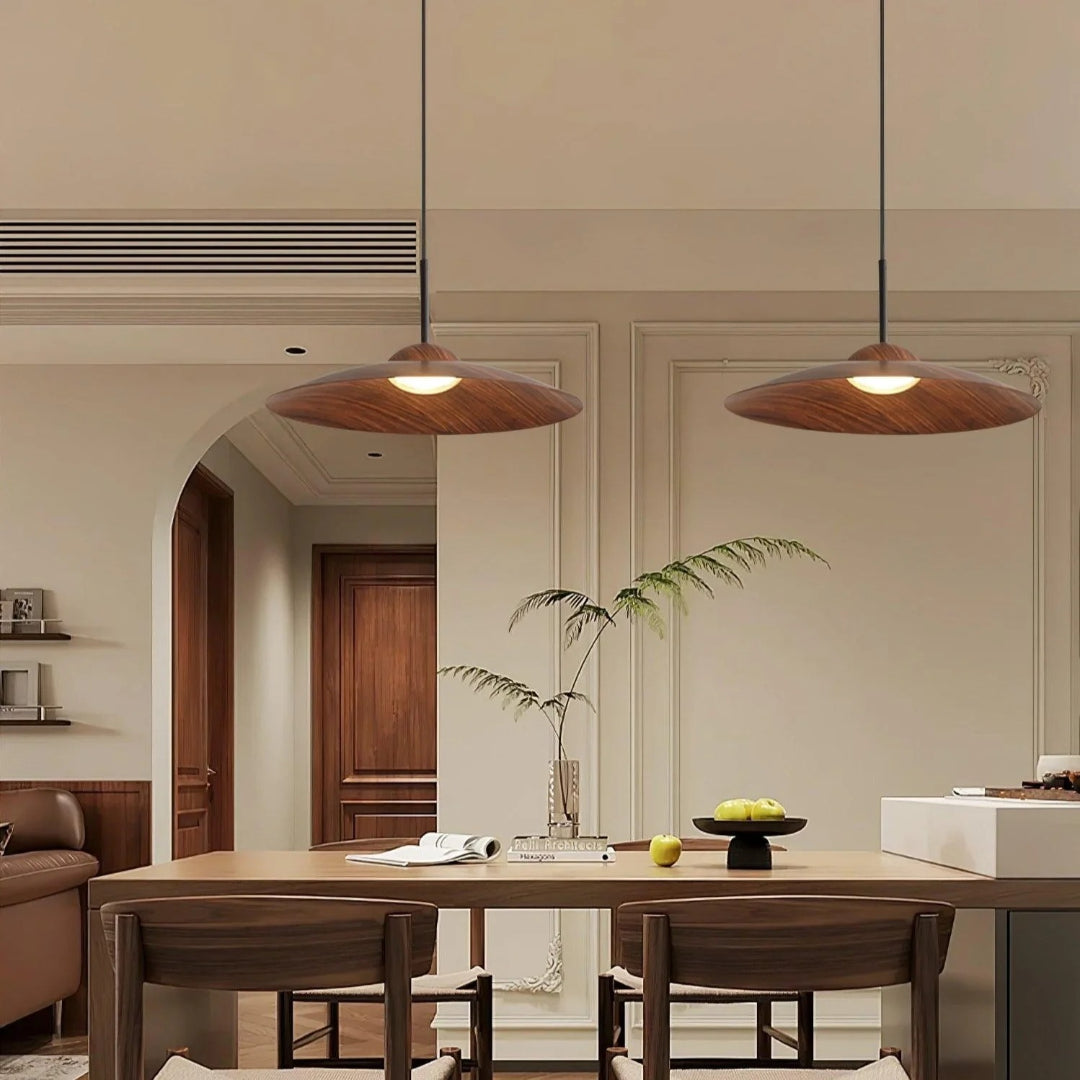 Japandi Wooden Pendant Light