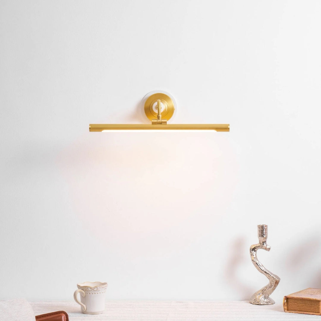 Linear Brass Wall Light