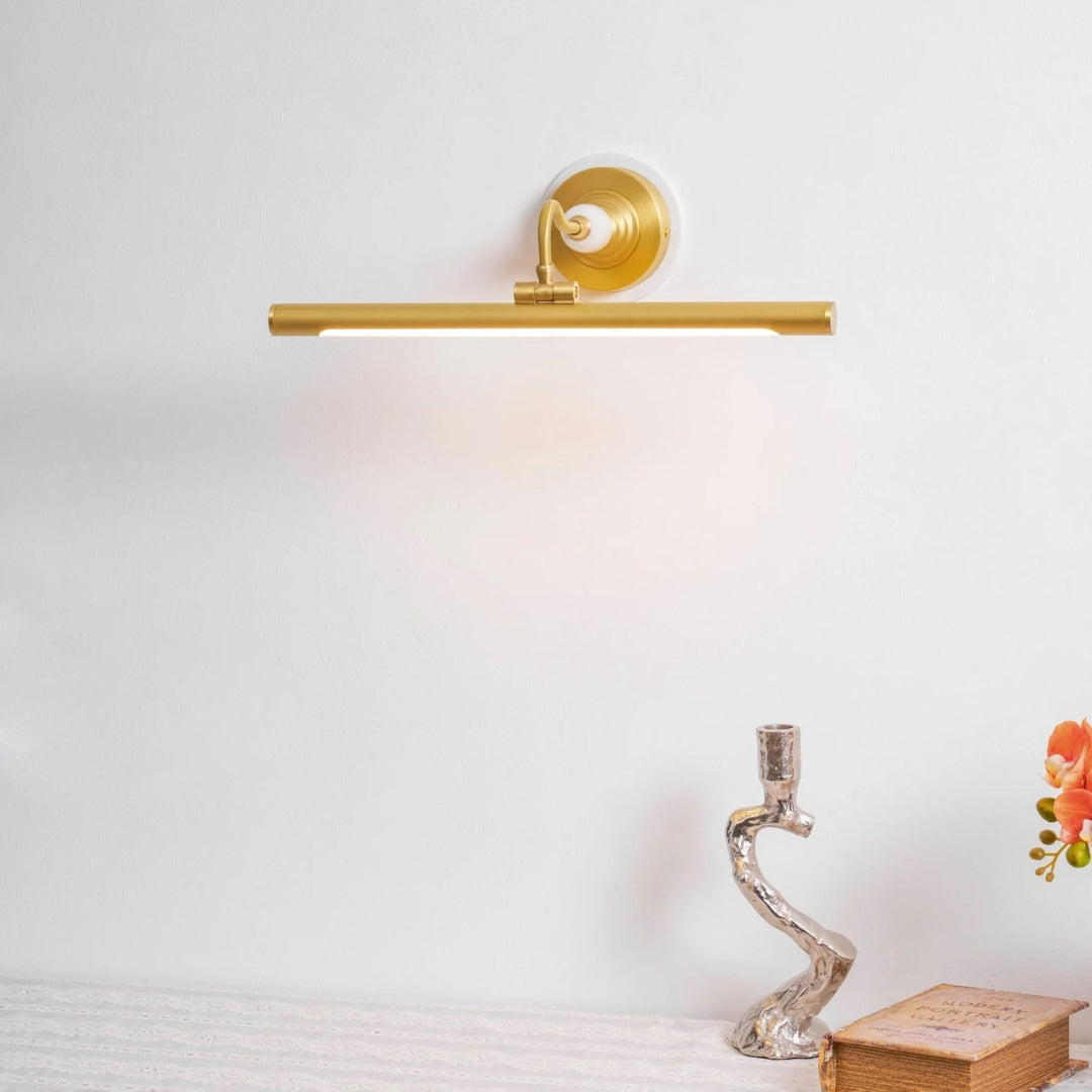 Linear Brass Wall Light