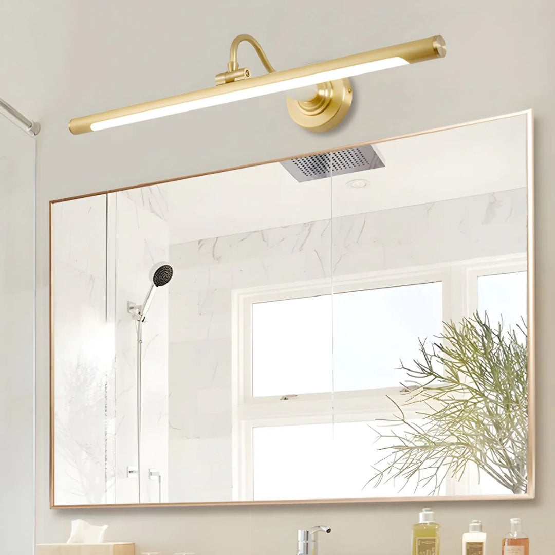 Linear Brass Wall Light