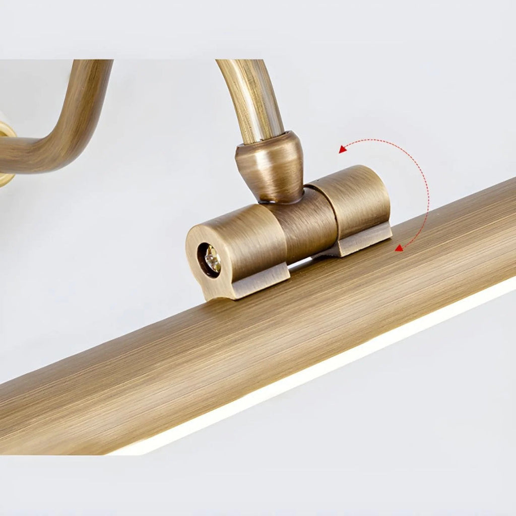 Linear Brass Wall Light