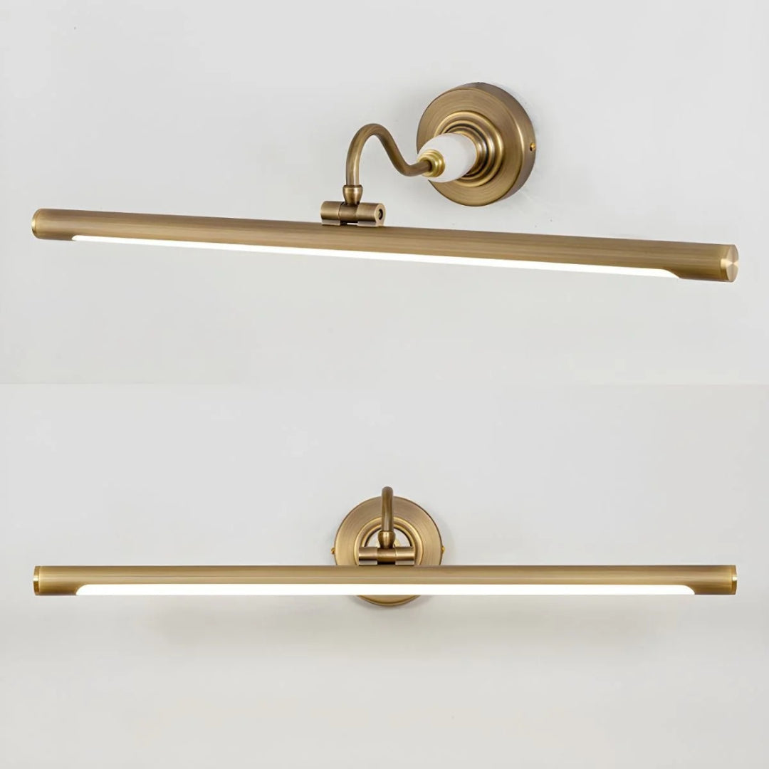 Linear Brass Wall Light