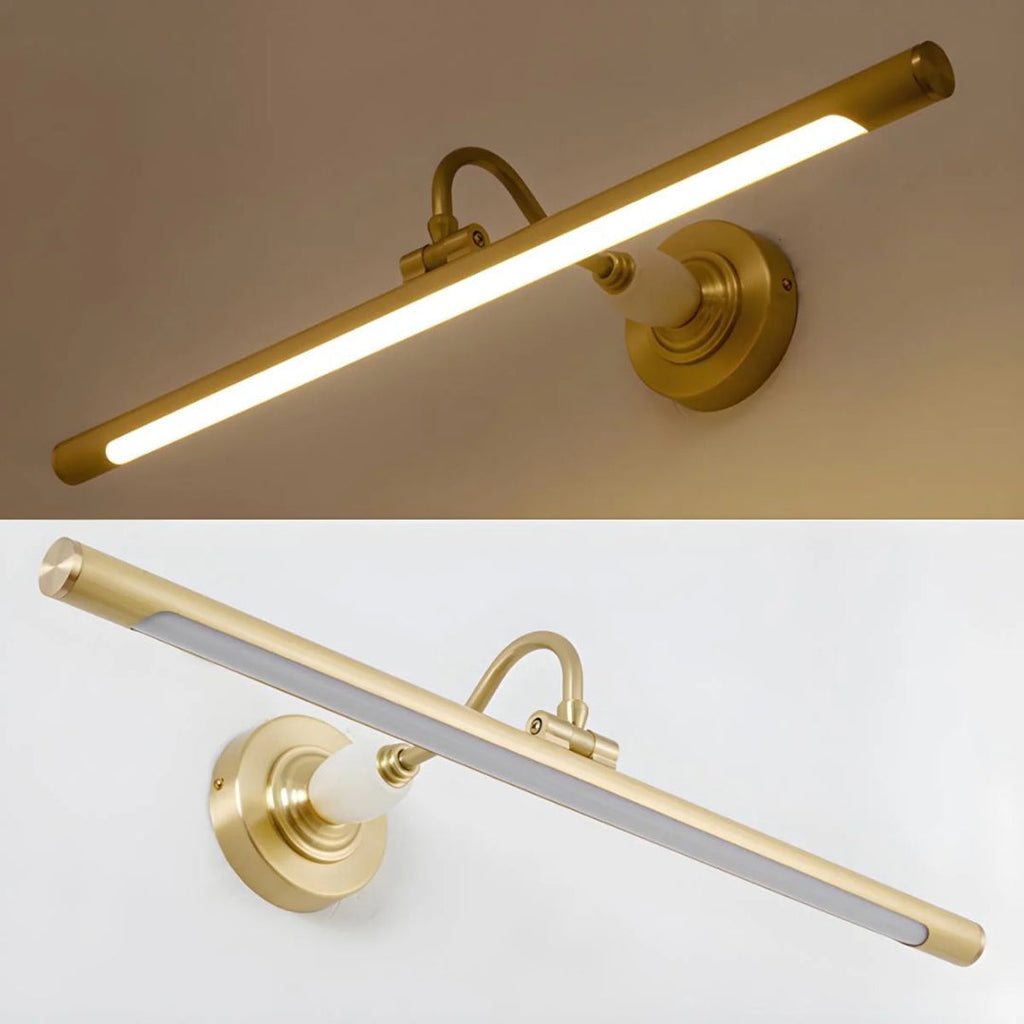 Linear Brass Wall Light
