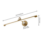 Linear Brass Wall Light