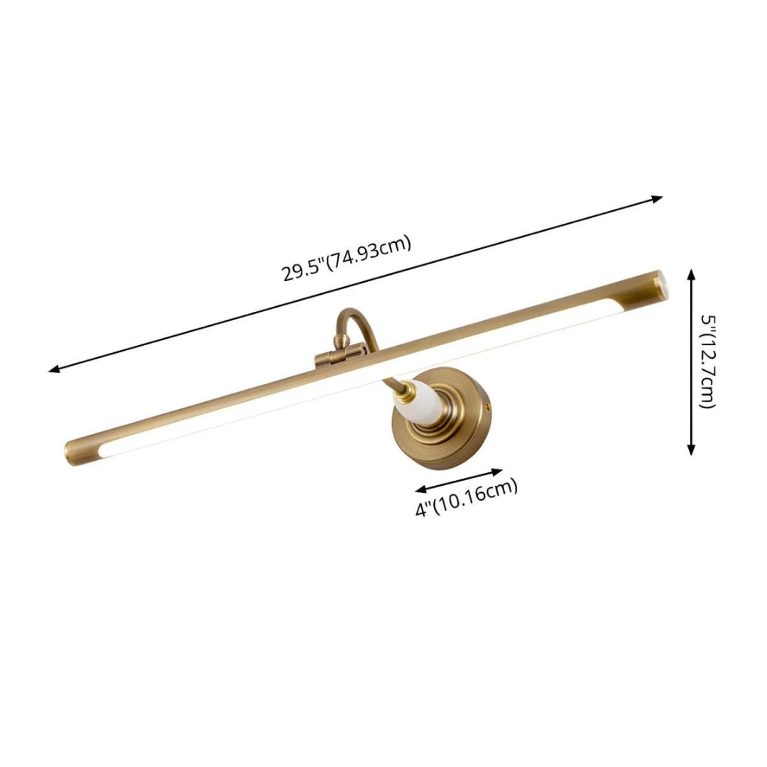 Linear Brass Wall Light