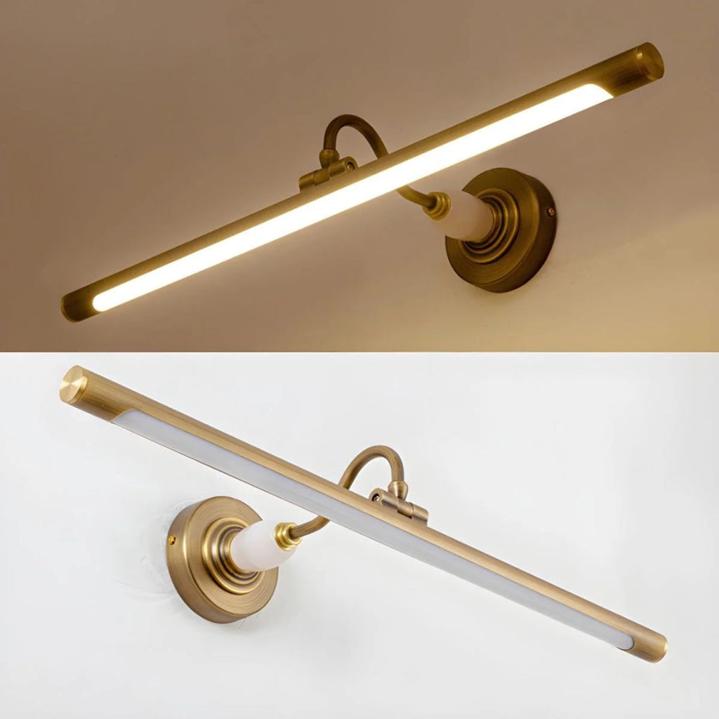 Linear Brass Wall Light