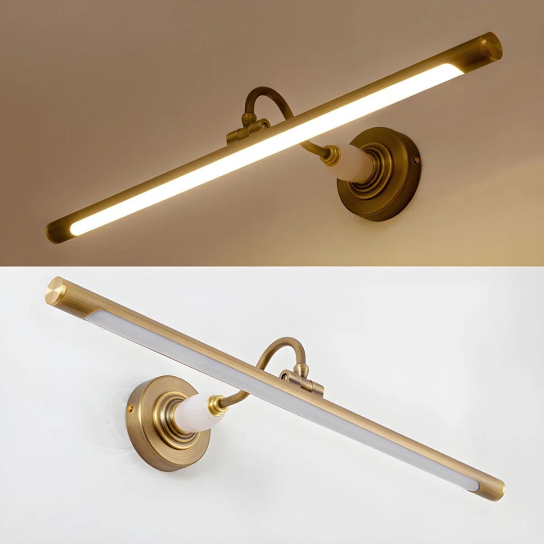 Linear Brass Wall Light