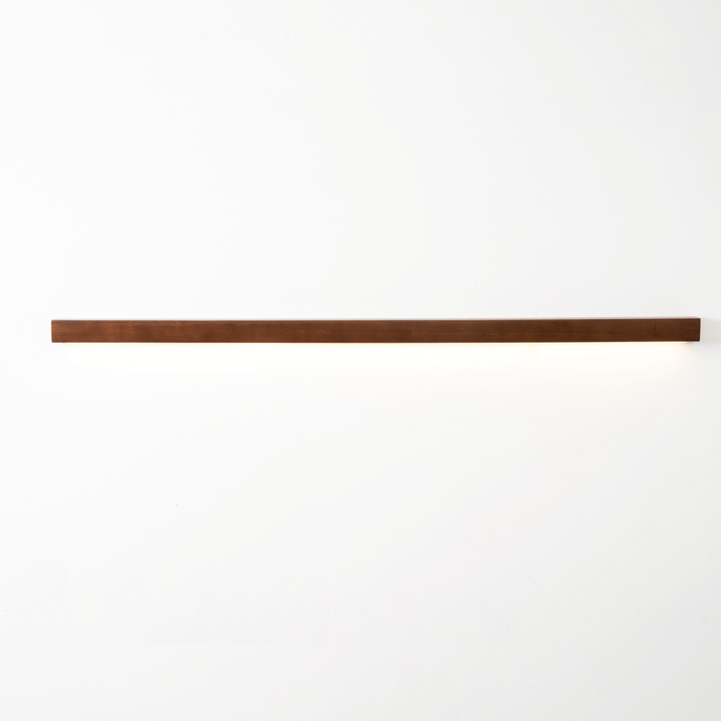 Lustra Applique Murale Linéaire Bois et LED Design Minimaliste - Neutralighting