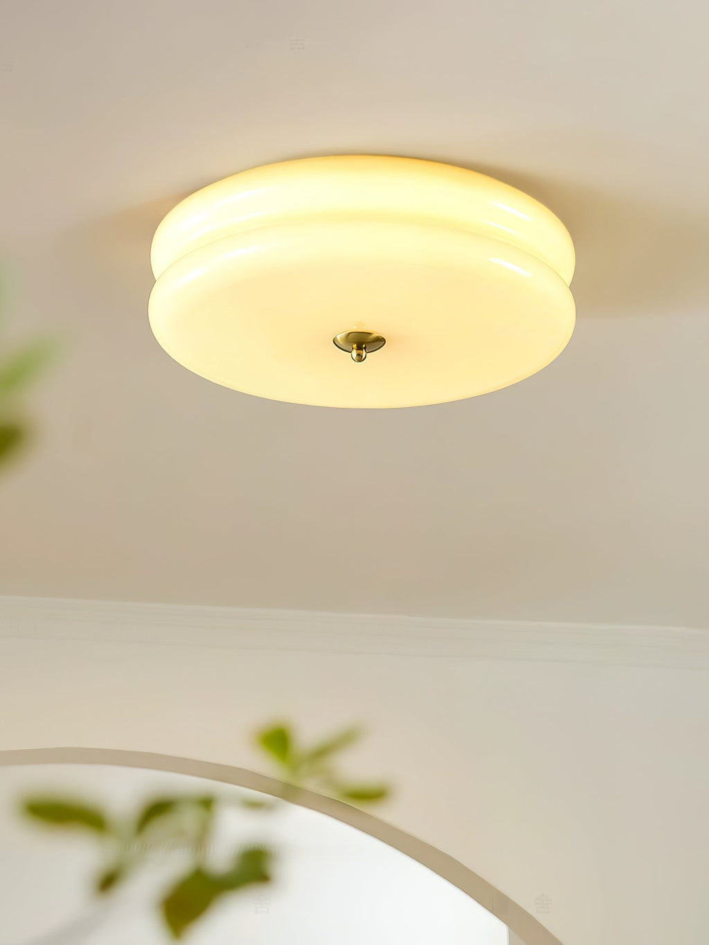 Lustra Plafonnier Art Déco Verre Vintage - Neutralighting
