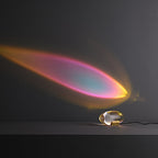 Crystal Table Lamp – Modern Minimalist Optical Light Projection Design