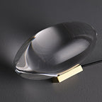 Crystal Table Lamp – Modern Minimalist Optical Light Projection Design