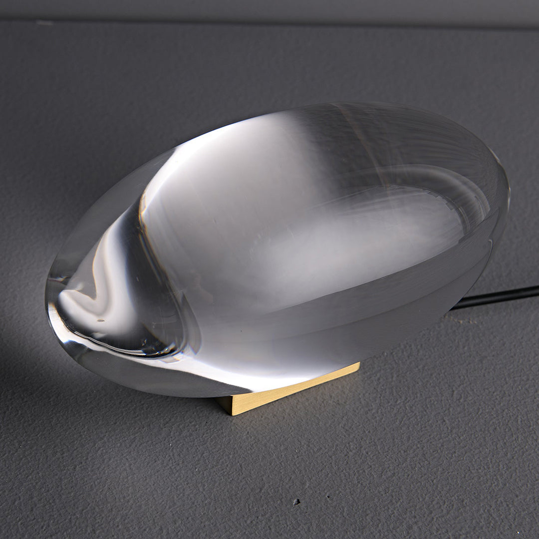 Crystal Table Lamp – Modern Minimalist Optical Light Projection Design