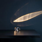 Crystal Table Lamp – Modern Minimalist Optical Light Projection Design