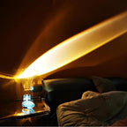 Crystal Table Lamp – Modern Minimalist Optical Light Projection Design
