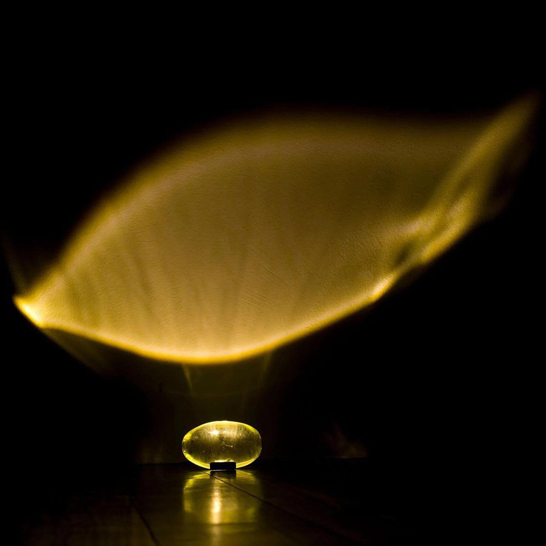 Crystal Table Lamp – Modern Minimalist Optical Light Projection Design