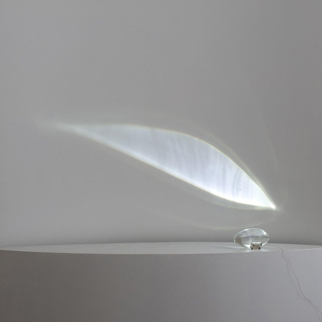 Crystal Table Lamp – Modern Minimalist Optical Light Projection Design