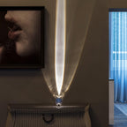 Crystal Table Lamp – Modern Minimalist Optical Light Projection Design