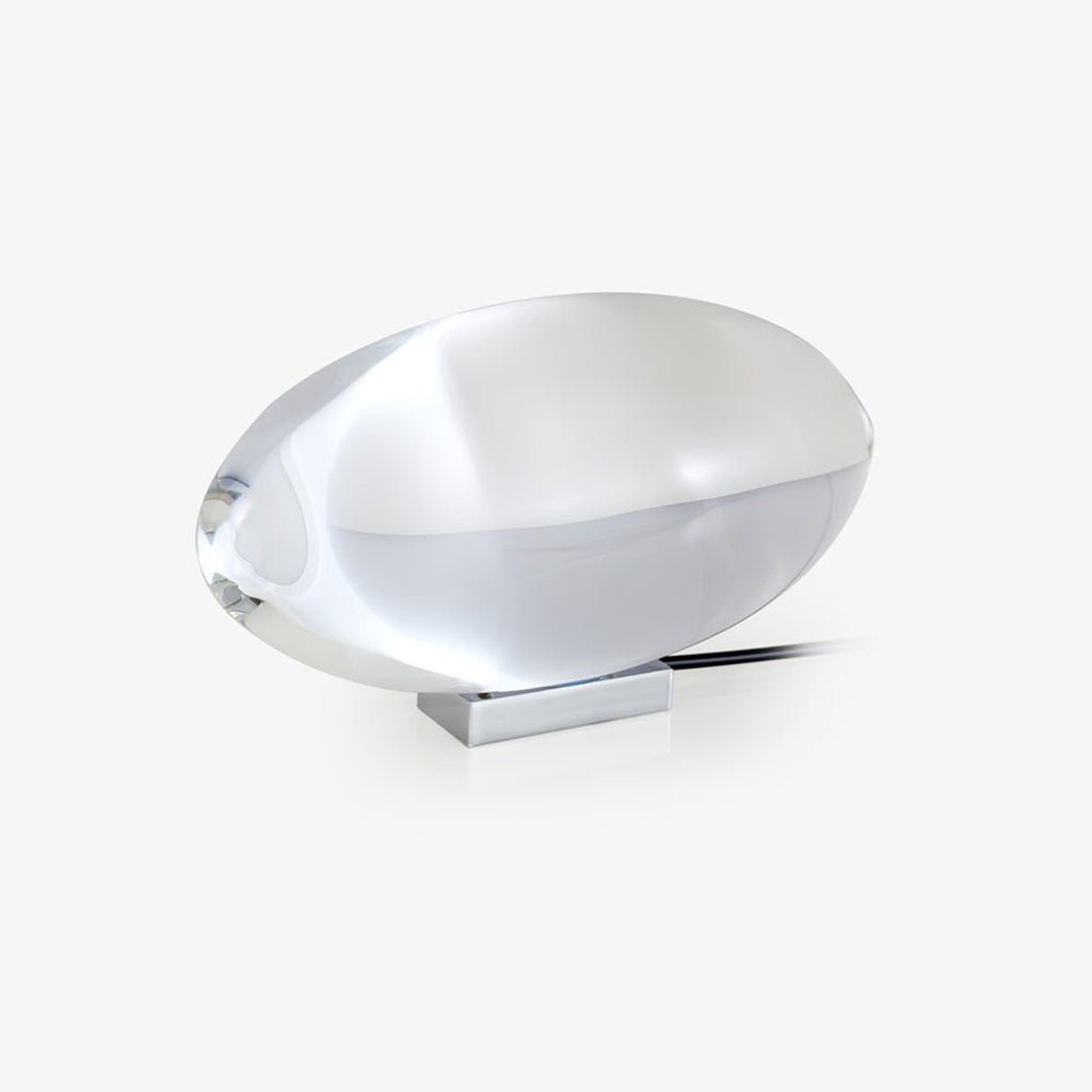 Crystal Table Lamp – Modern Minimalist Optical Light Projection Design