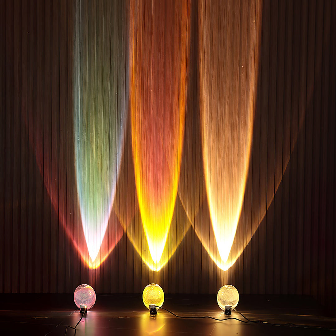 Crystal Table Lamp – Modern Minimalist Optical Light Projection Design