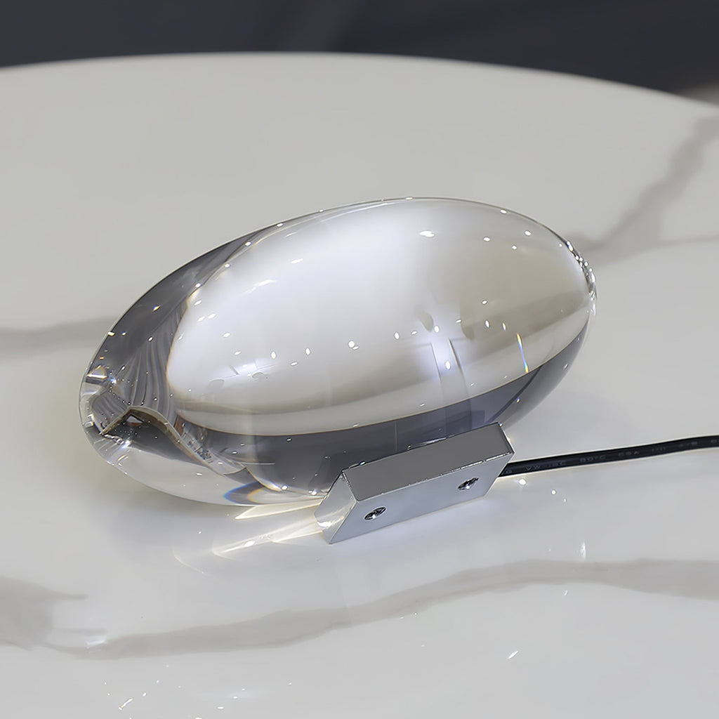 Crystal Table Lamp – Modern Minimalist Optical Light Projection Design