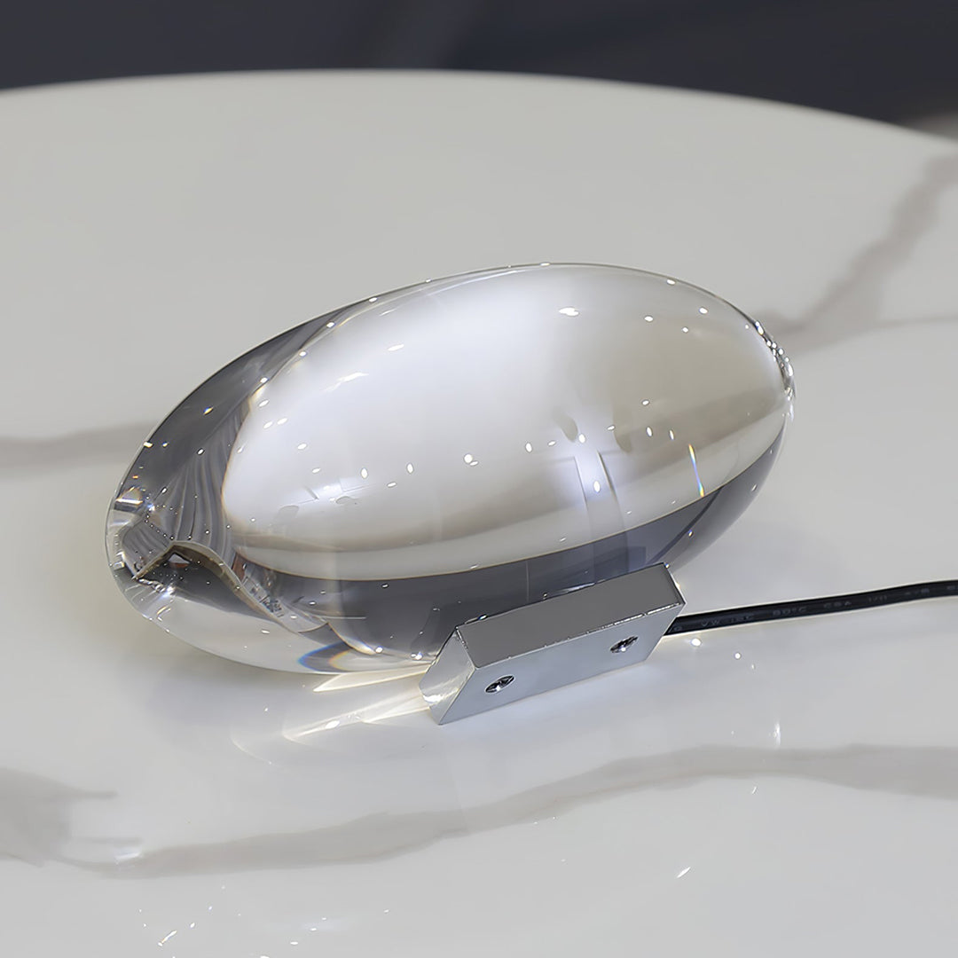 Crystal Table Lamp – Modern Minimalist Optical Light Projection Design