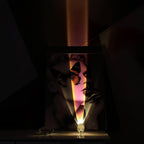Crystal Table Lamp – Modern Minimalist Optical Light Projection Design