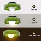 Round Metal Glass Light Fixture