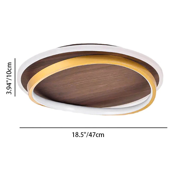 LED Ceiling Light Iron Acrylic Aluminum | Nordic Modern Flush Mount | Integrated 5600 lm Bright Energy Efficient Illumination