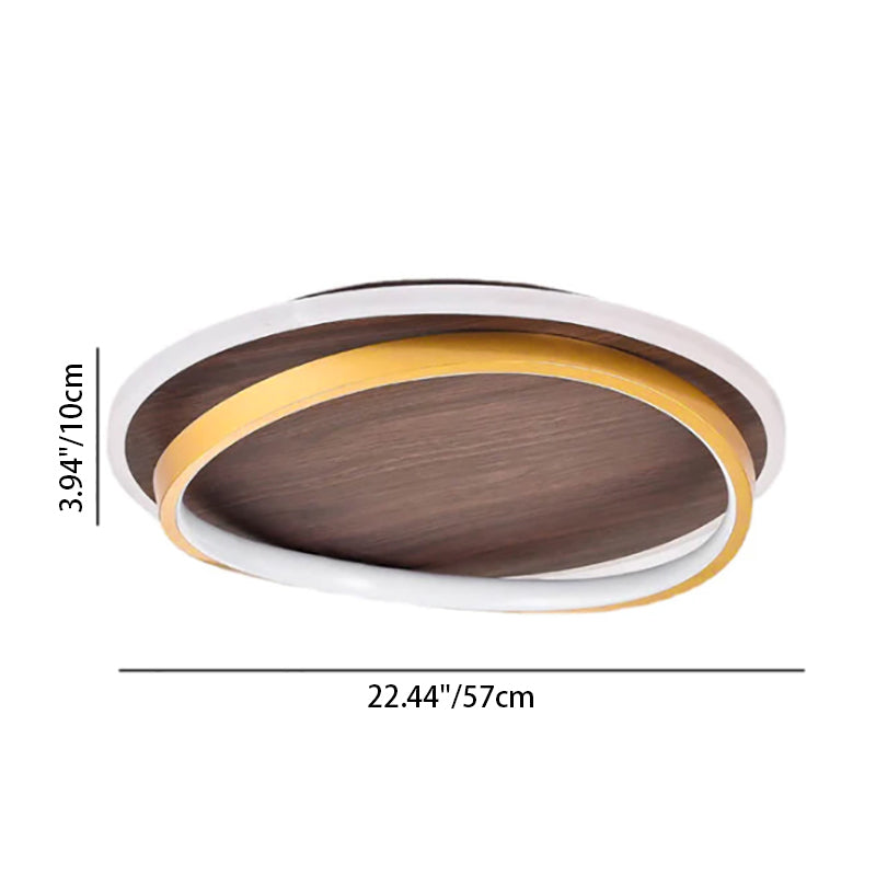 LED Ceiling Light Iron Acrylic Aluminum | Nordic Modern Flush Mount | Integrated 5600 lm Bright Energy Efficient Illumination