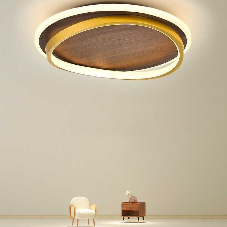 LED Ceiling Light Iron Acrylic Aluminum | Nordic Modern Flush Mount | Integrated 5600 lm Bright Energy Efficient Illumination
