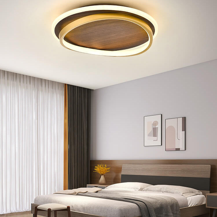 LED Ceiling Light Iron Acrylic Aluminum | Nordic Modern Flush Mount | Integrated 5600 lm Bright Energy Efficient Illumination