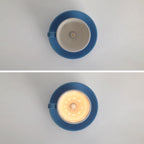 Teyo Moderne Tasses à Café Céramique Plafonnier Bleu/Rose/Jaune - Neutralighting