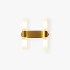 Tubular LED Wall Sconce Metal and Acrylic | Modern Rectangular Design | IP44 Rated for Bathroom and Living Room Lighting