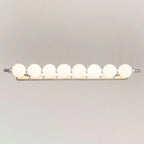 LED Vanity Mirror Light Stainless Steel | 360-Degree Illumination Globe Style | Shadow-Free Bathroom Wall Lighting