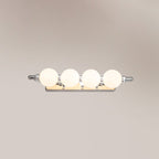 LED Vanity Mirror Light Stainless Steel | 360-Degree Illumination Globe Style | Shadow-Free Bathroom Wall Lighting