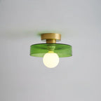 Scandinavian Glass Round Ceiling Light