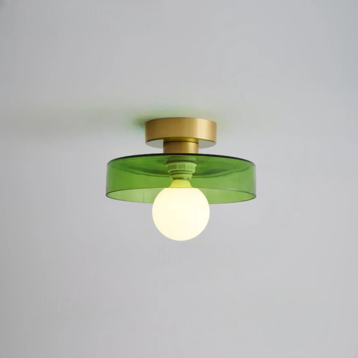 Scandinavian Glass Round Ceiling Light