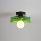 Scandinavian Glass Round Ceiling Light