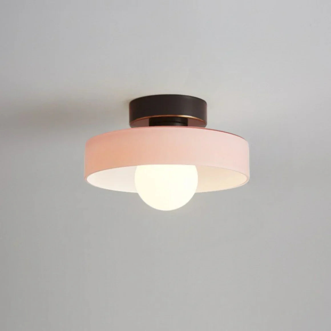 Scandinavian Glass Round Ceiling Light
