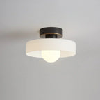 Scandinavian Glass Round Ceiling Light