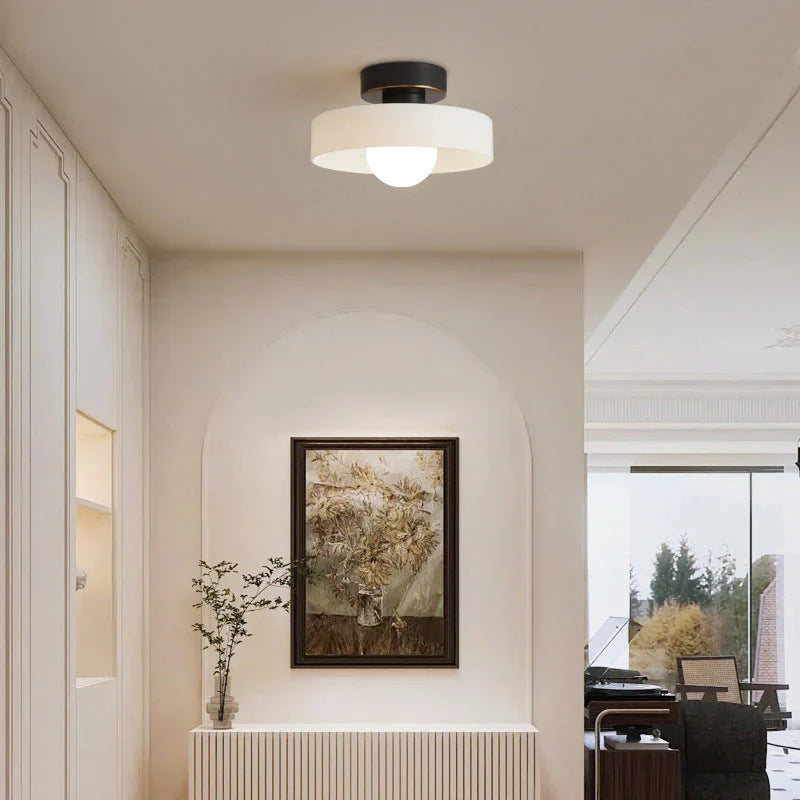 Scandinavian Glass Round Ceiling Light