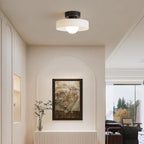 Scandinavian Glass Round Ceiling Light
