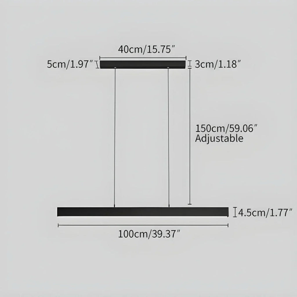 Minimalist Linear LED Pendant Light