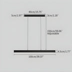 Minimalist Linear LED Pendant Light