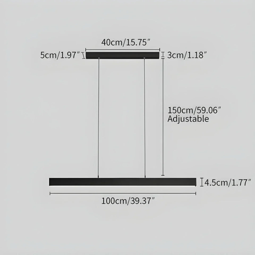 Minimalist Linear LED Pendant Light