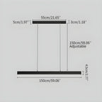 Minimalist Linear LED Pendant Light
