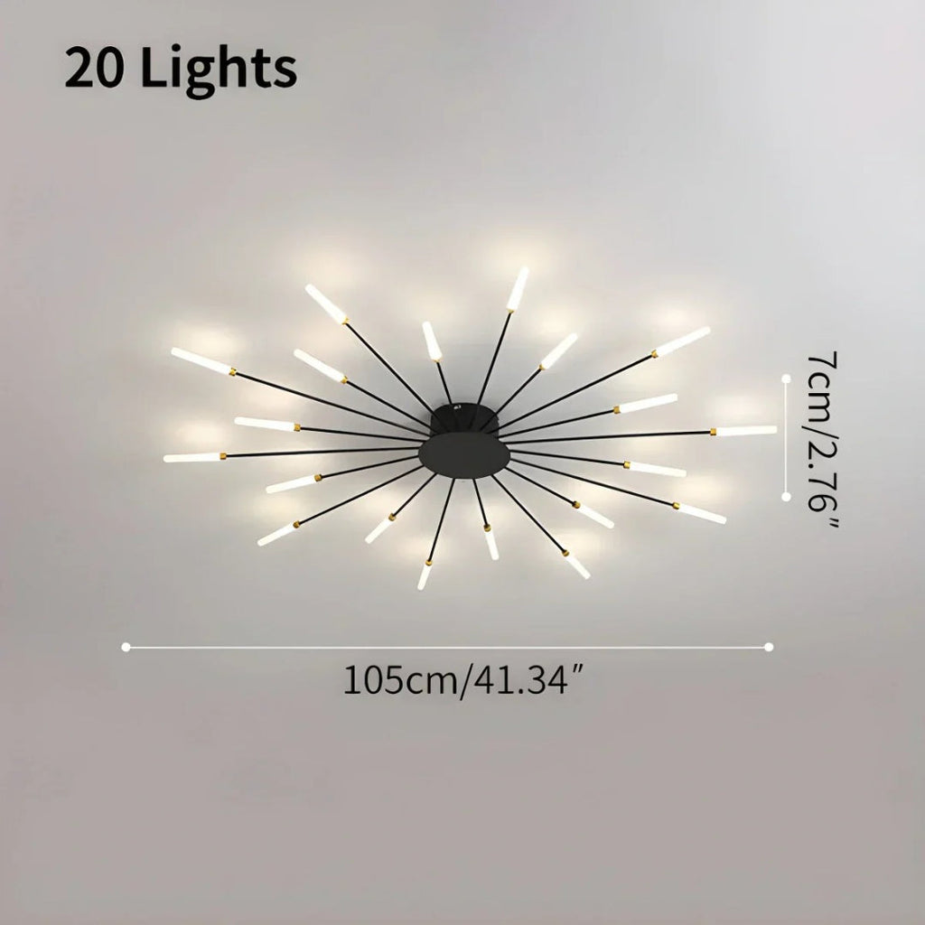 Modern LED Starburst Ceiling Light
