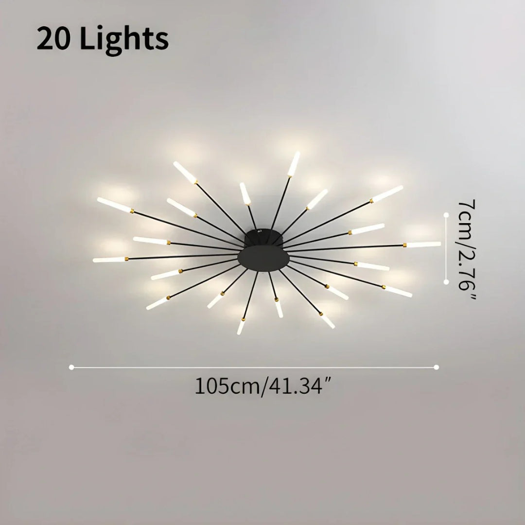Modern LED Starburst Ceiling Light