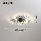 Modern LED Starburst Ceiling Light